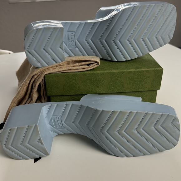 GUCCI Rubber Platform Slide Sandals Size 40 - Picture 15 of 16